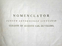 Nomenclator Iconum Entomologiae Linneanae: Curante et Augente Car De Villers артикул 3676b.